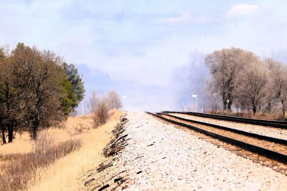 April 2026 prescribed burn operations at Fort McCoy