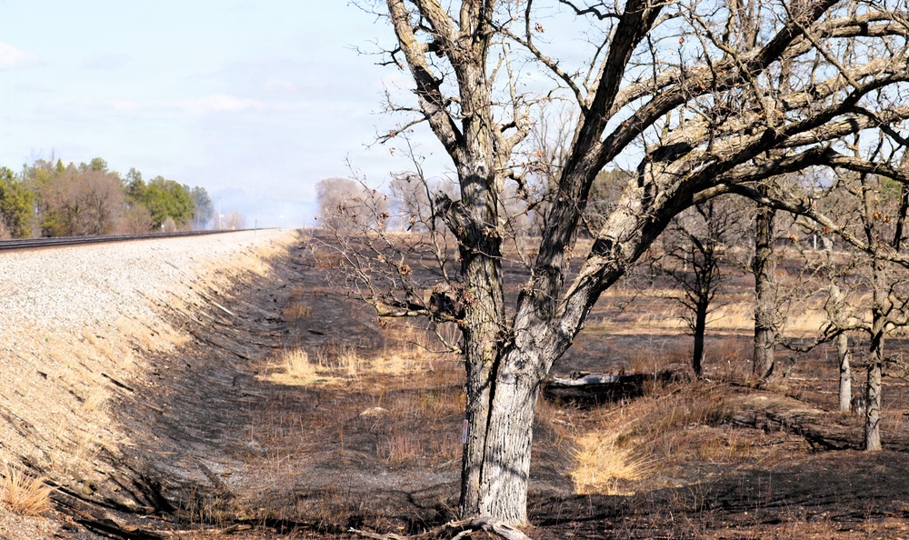 April 2026 prescribed burn operations at Fort McCoy