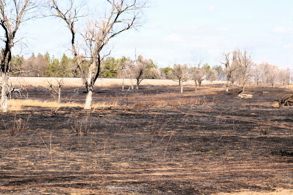 April 2026 prescribed burn operations at Fort McCoy