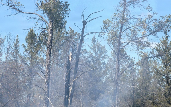 April 2026 prescribed burn operations at Fort McCoy