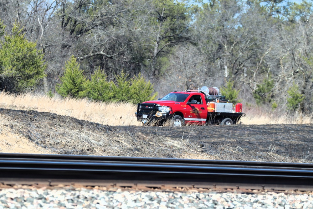 April 2026 prescribed burn operations at Fort McCoy