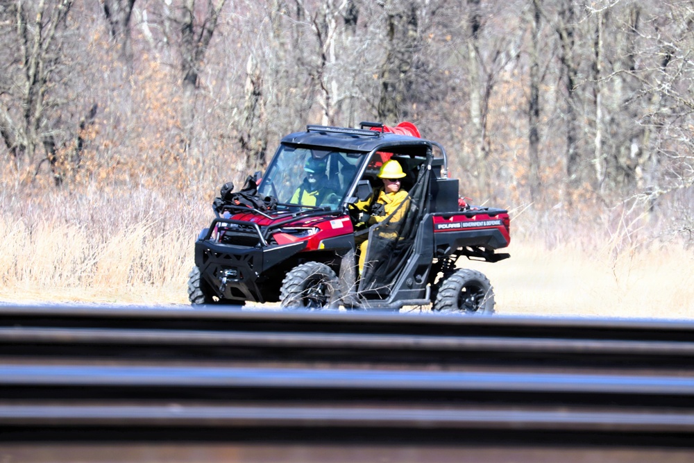 April 2026 prescribed burn operations at Fort McCoy