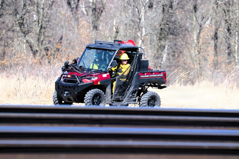 April 2026 prescribed burn operations at Fort McCoy