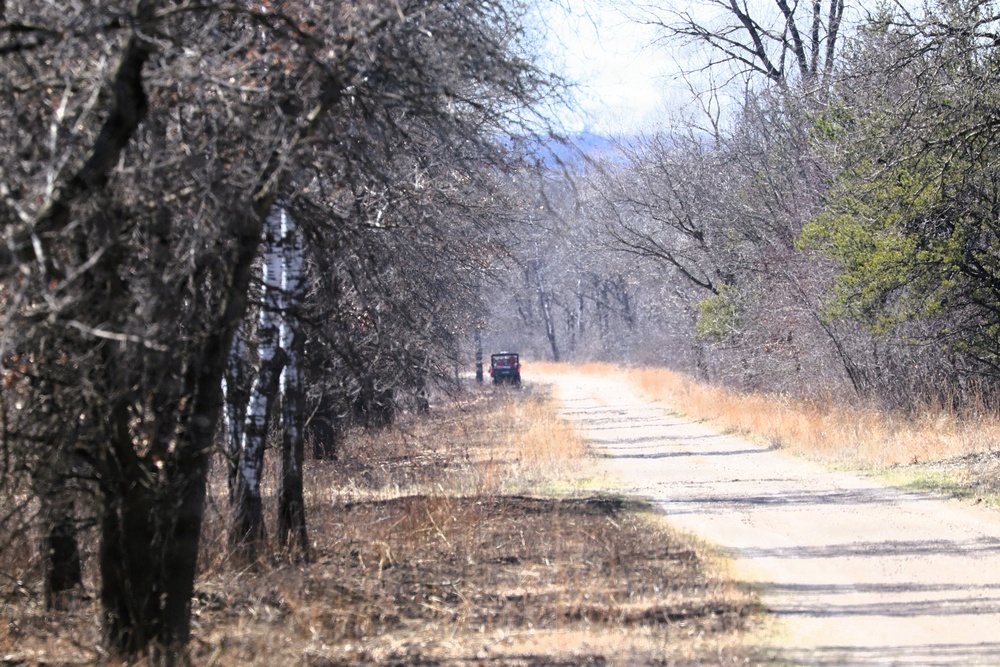 April 2026 prescribed burn operations at Fort McCoy