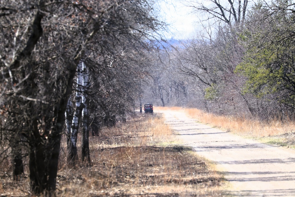 April 2026 prescribed burn operations at Fort McCoy