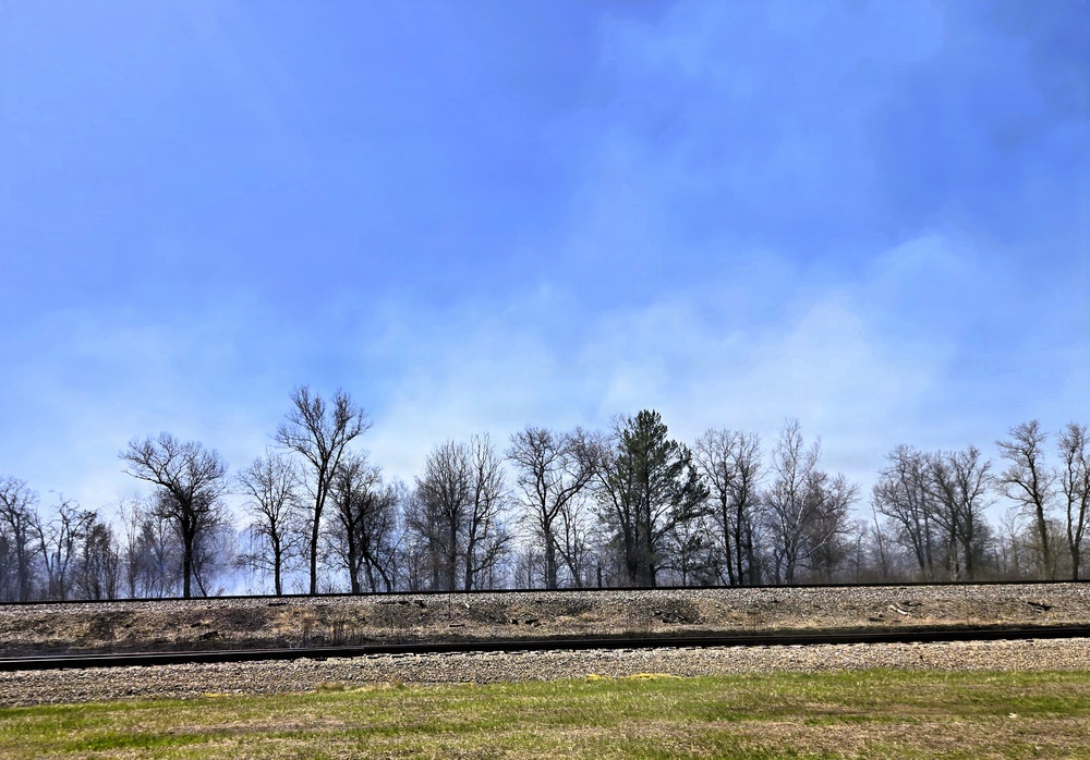 April 2026 prescribed burn operations at Fort McCoy