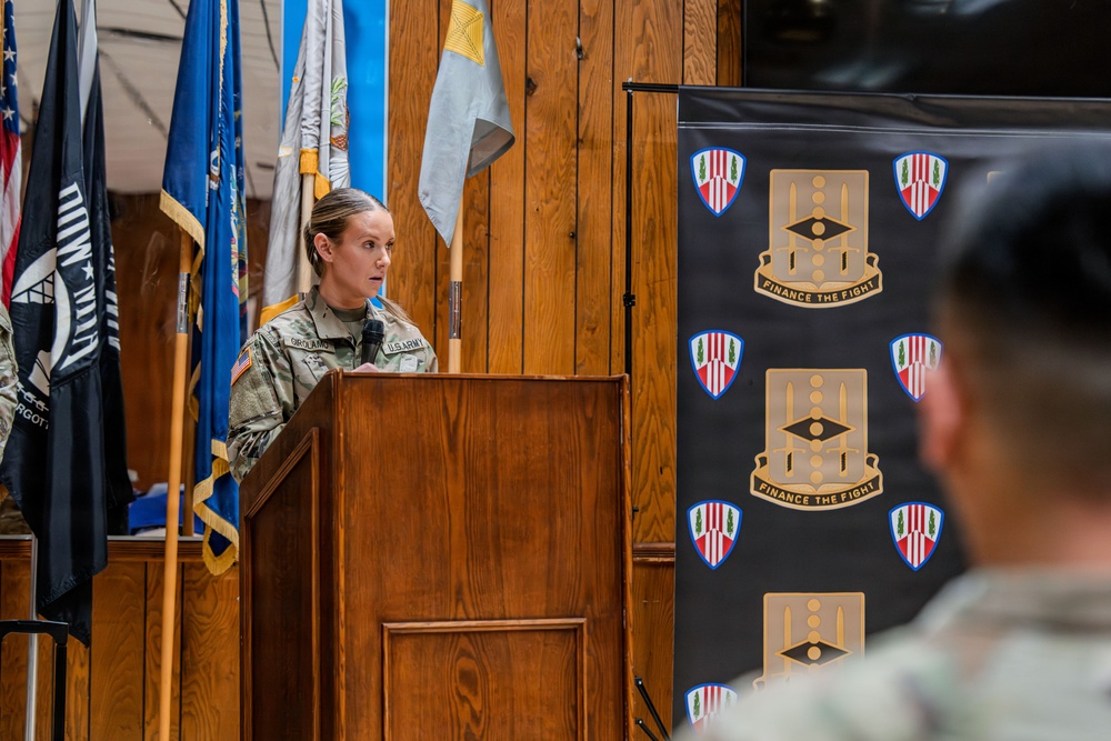 37th Finance Company Mobilization Farewell Ceremony