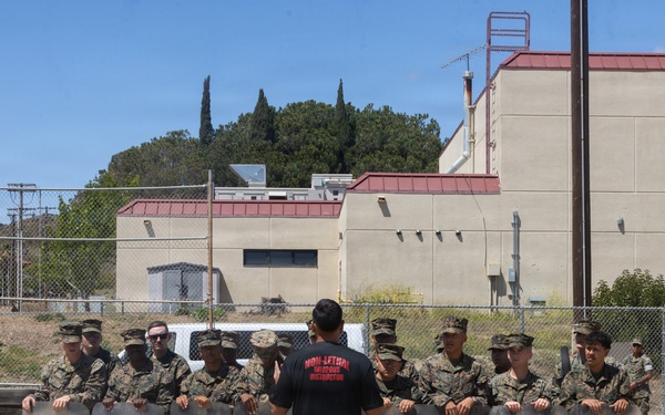 U.S. Marines with 2nd Bn., 5th Marines participate in non-lethal weapons course