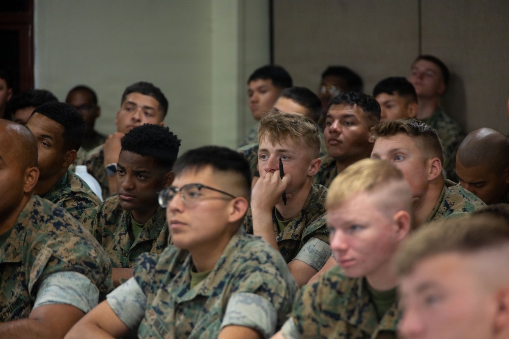 U.S. Marines with 2nd Bn., 5th Marines participate in non-lethal weapons course