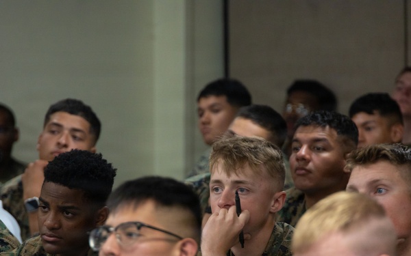 U.S. Marines with 2nd Bn., 5th Marines participate in non-lethal weapons course