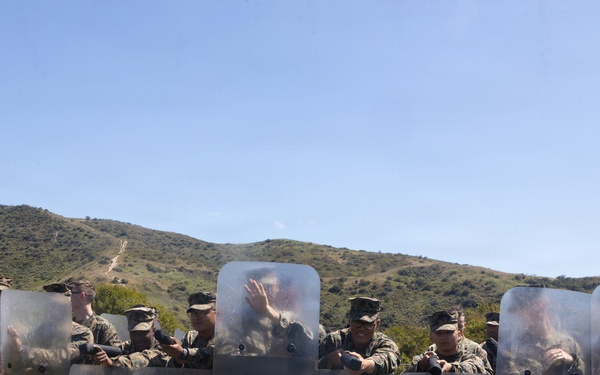 U.S. Marines with 2nd Bn., 5th Marines participate in non-lethal weapons course