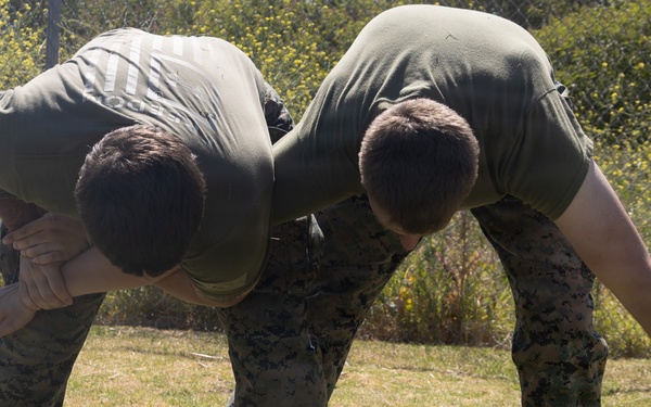 U.S. Marines with 2nd Bn., 5th Marines participate in non-lethal weapons course