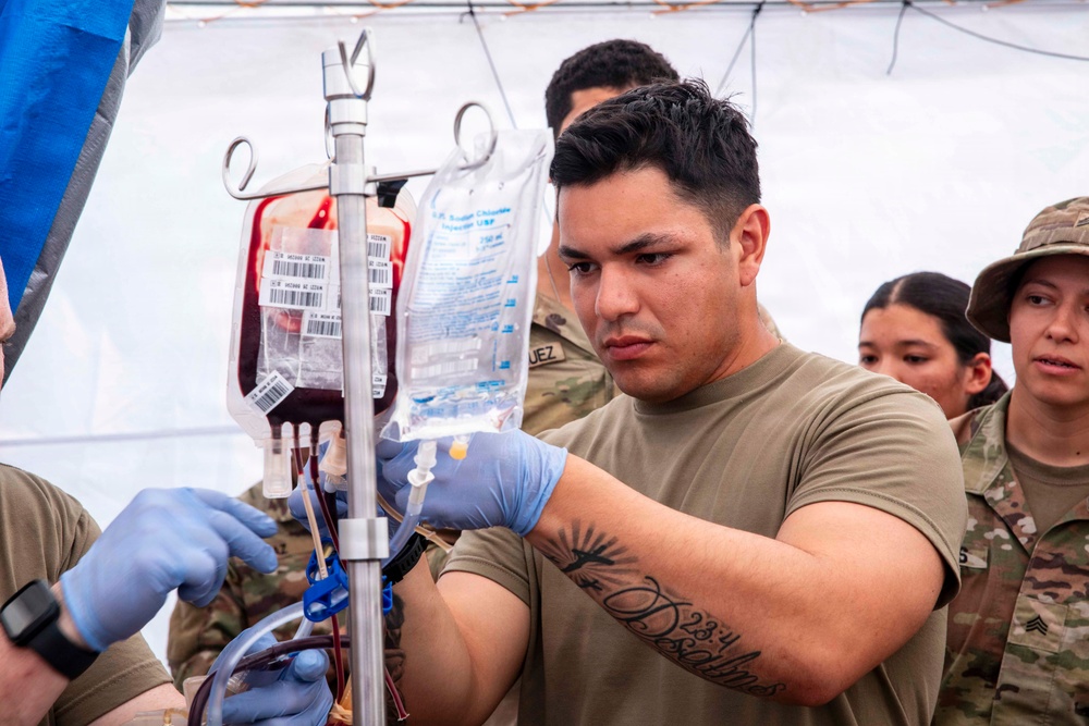 Balikatan 2026: 25th ID medics are trained on blood transfusions by 848th FRSD before a live fire exercise in the Philippines