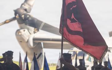 Col. Daniel Schierling relinquishes command of VMM-262 to Lt. Col. Derick E. Staffenson