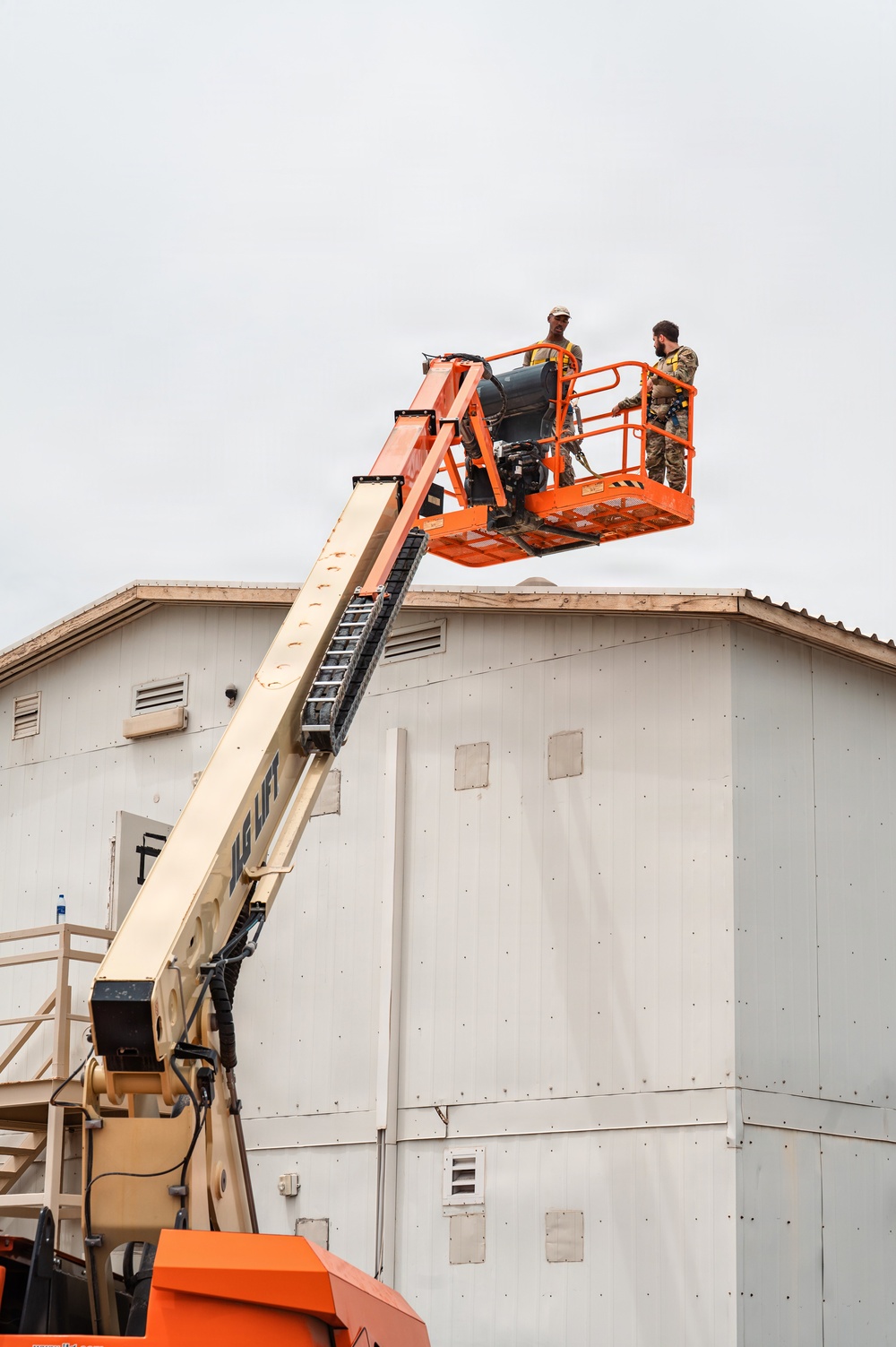 CE Airmen repair dorm roof