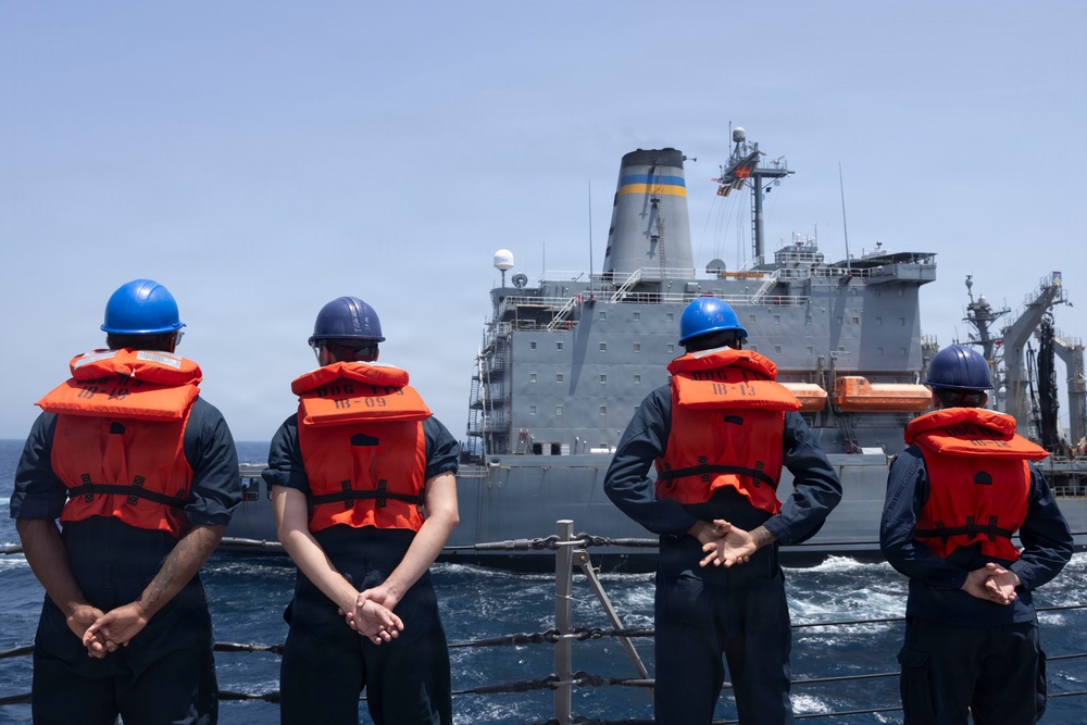 Delbert D. Black Conducts a Replenishment-at-Sea