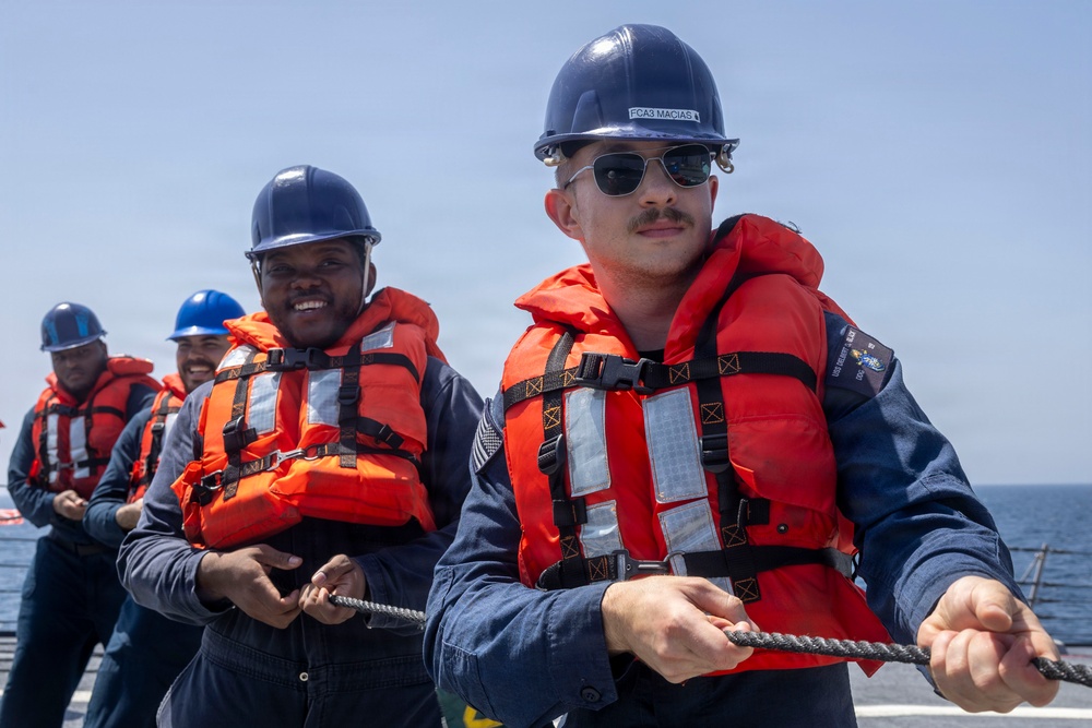 Delbert D. Black Conducts a Replenishment-at-Sea