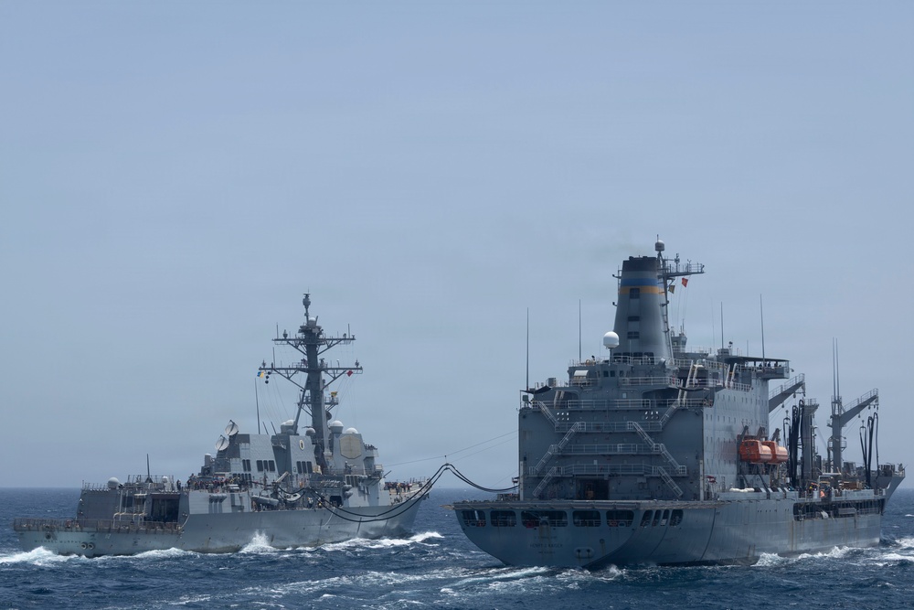 Michael Murphy Conducts a Replenishment-at-Sea