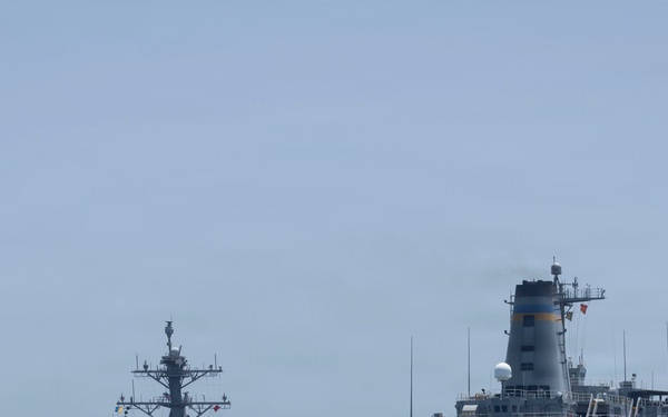 Michael Murphy Conducts a Replenishment-at-Sea