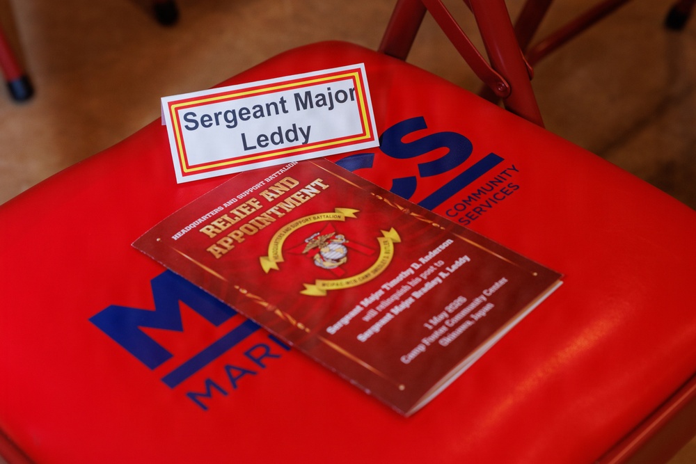 MCIPAC H&amp;S Bn SgtMaj Relief and Appointment
