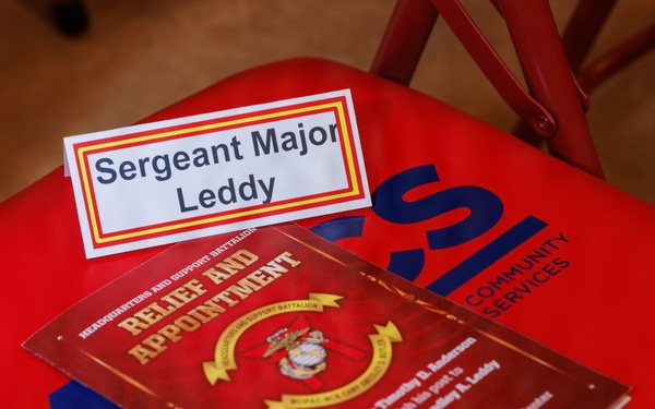 MCIPAC H&amp;S Bn SgtMaj Relief and Appointment