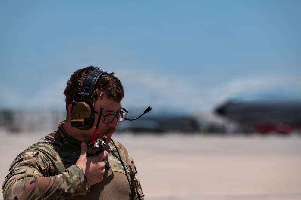 U.S. Army MQ-1 takes off