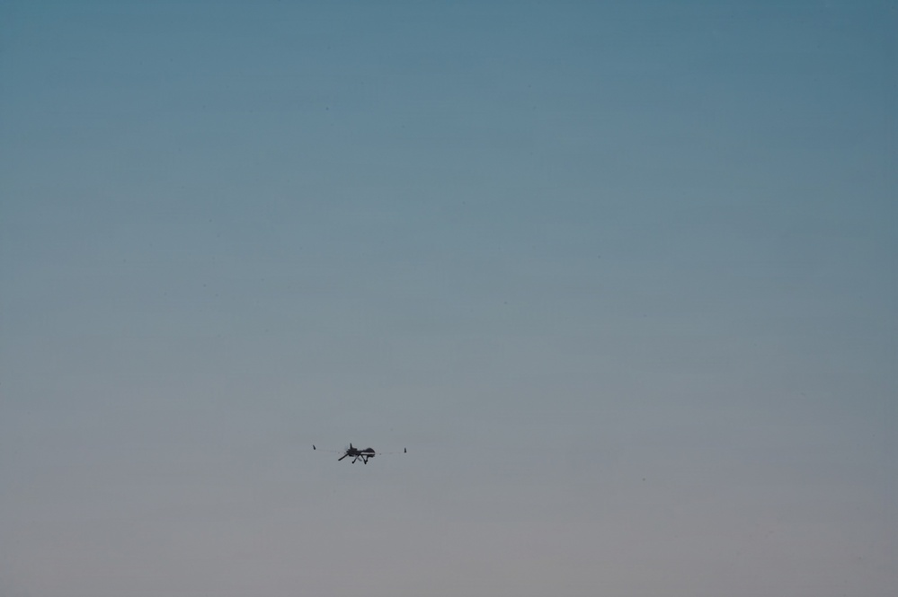 U.S. Army MQ-1 takes off