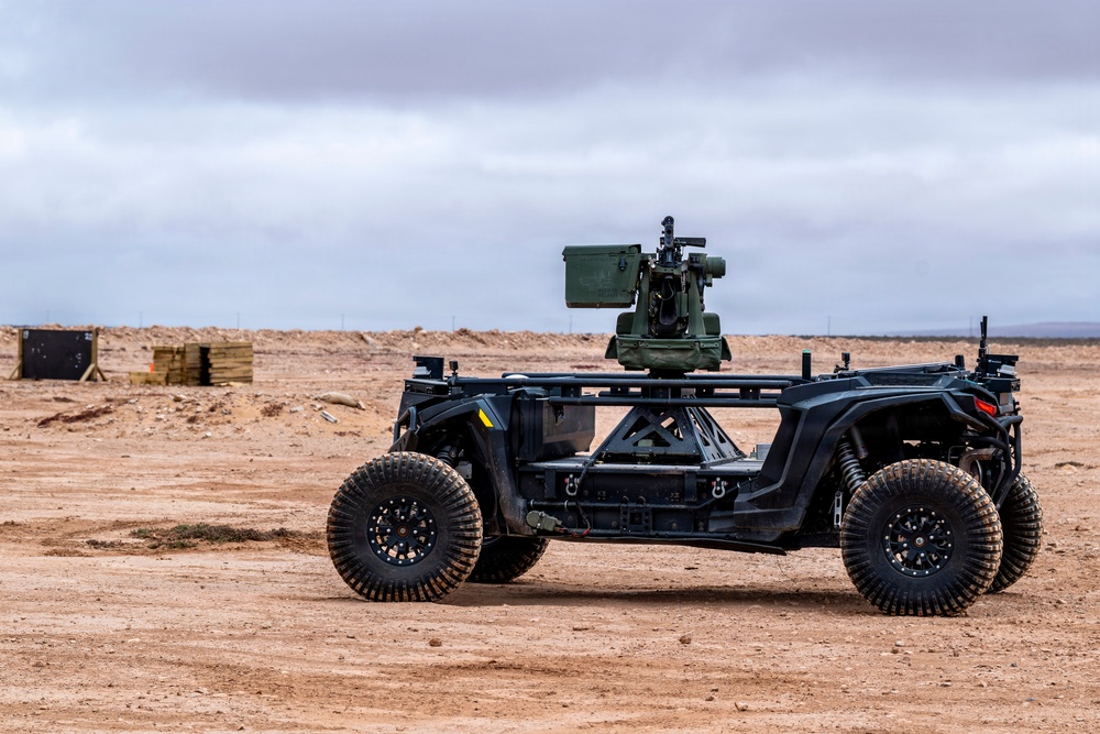 US Soldiers conduct autonomous tactical vehicle live-fire exercise, advancing unmanned innovation during African Lion 26