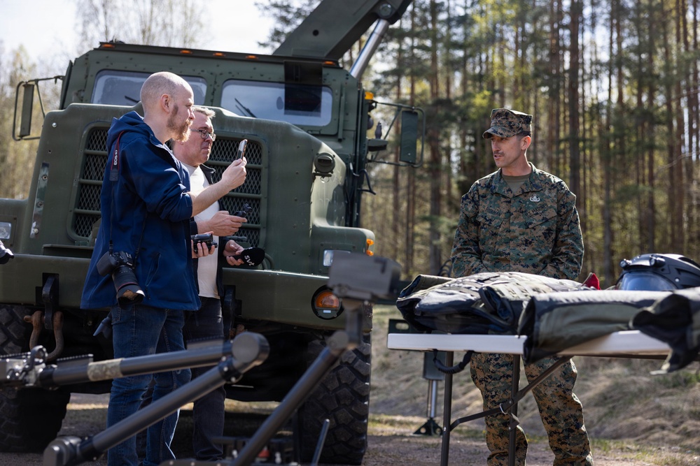 U.S. Marines showcase unit capabilities to Allied partners and Swedish media