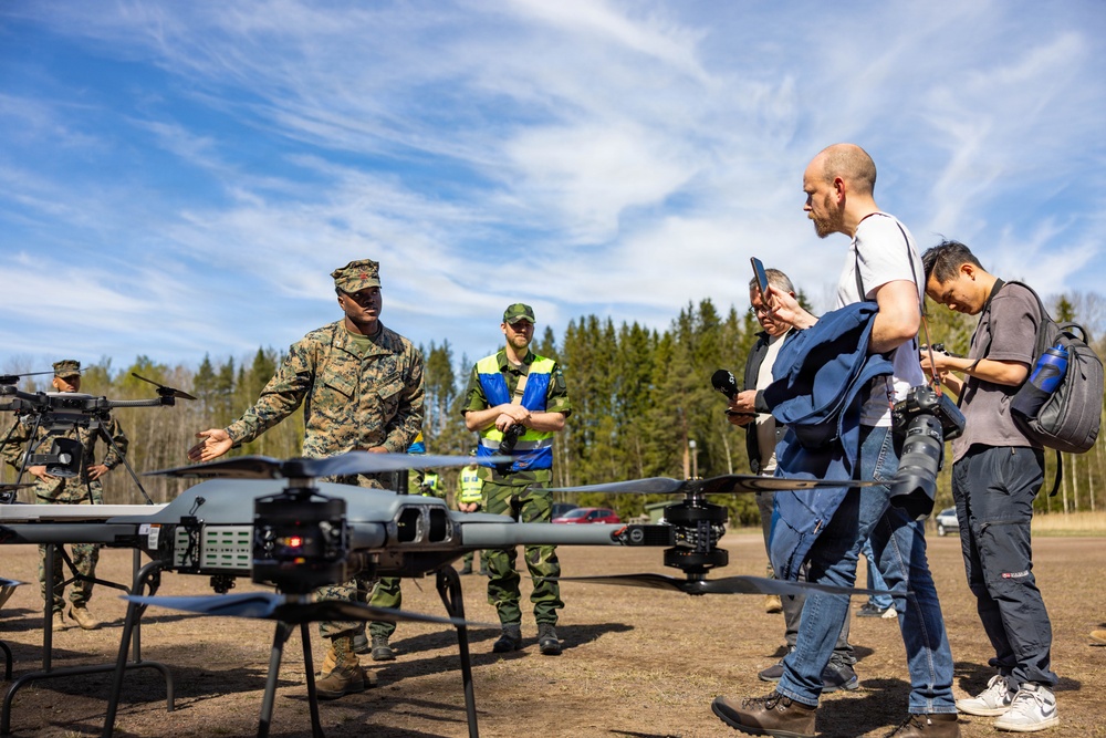 U.S. Marines showcase unit capabilities to Allied partners and Swedish media