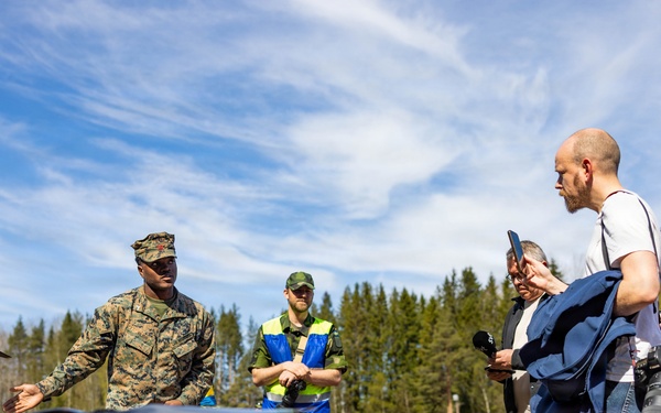 U.S. Marines showcase unit capabilities to Allied partners and Swedish media