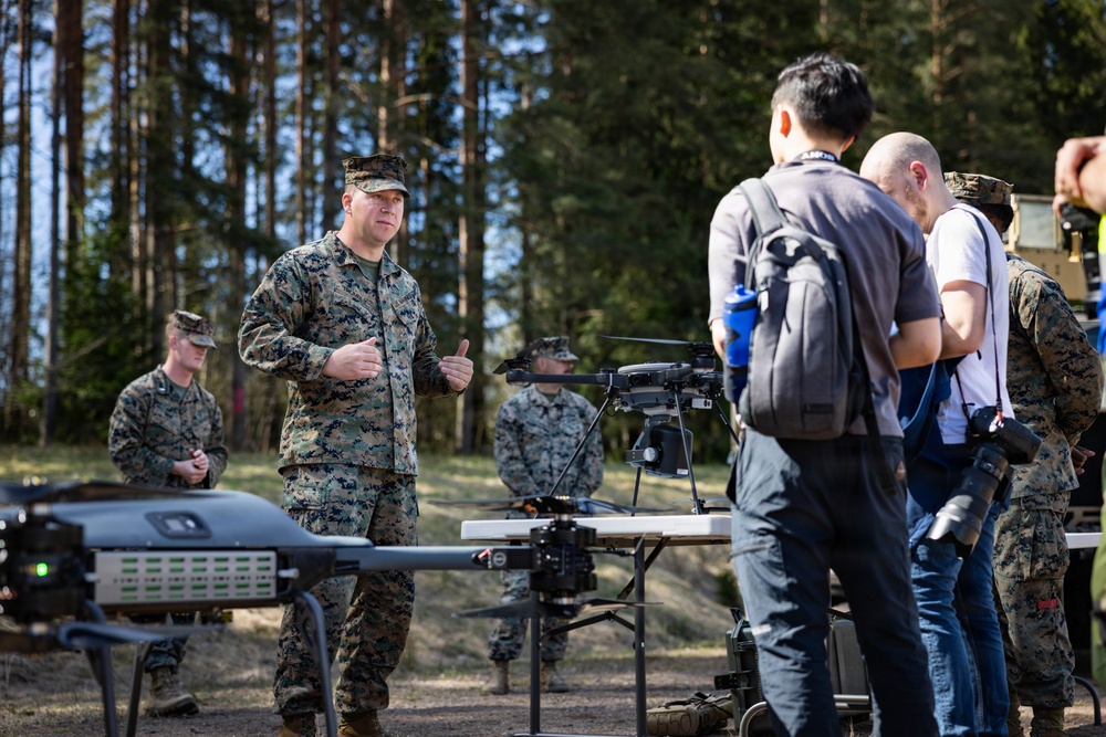 U.S. Marines showcase unit capabilities to Allied partners and Swedish media