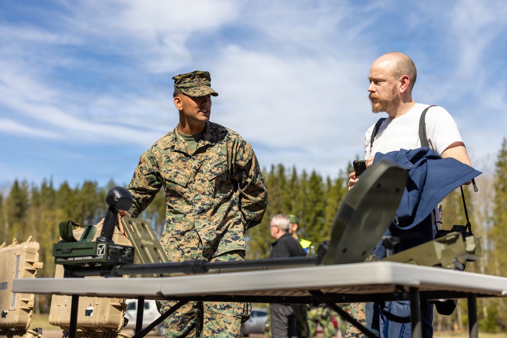 U.S. Marines showcase unit capabilities to Allied partners and Swedish media