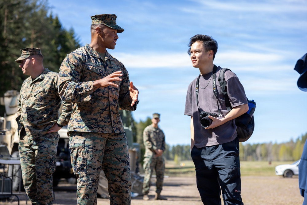 U.S. Marines showcase unit capabilities to Allied partners and Swedish media