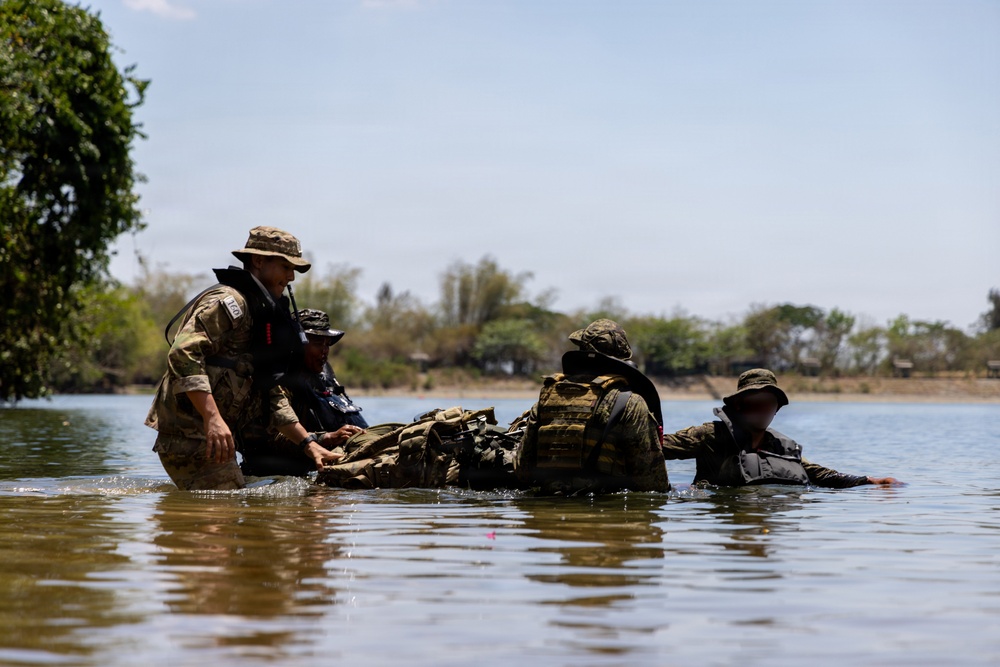 Balikatan 2026: U.S Soldiers,Armed Forces of the Philippines Special Forces soldiers ruck rafting in jungle school