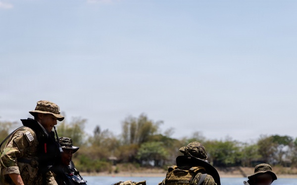 Balikatan 2026: U.S Soldiers,Armed Forces of the Philippines Special Forces soldiers ruck rafting in jungle school