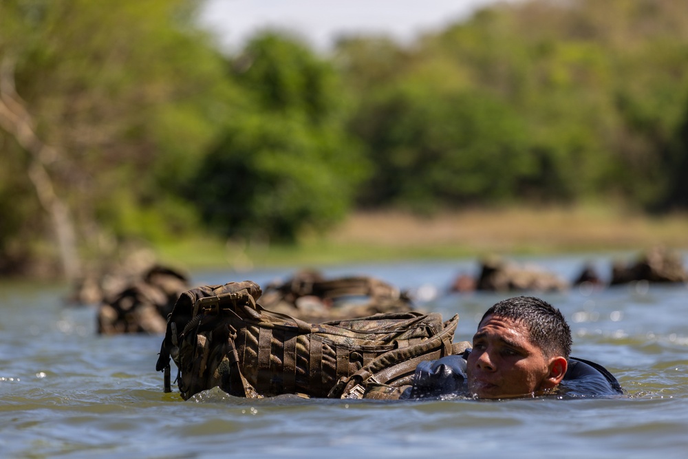 Balikatan 2026: U.S Soldiers,Armed Forces of the Philippines Special Forces soldiers ruck rafting in jungle school
