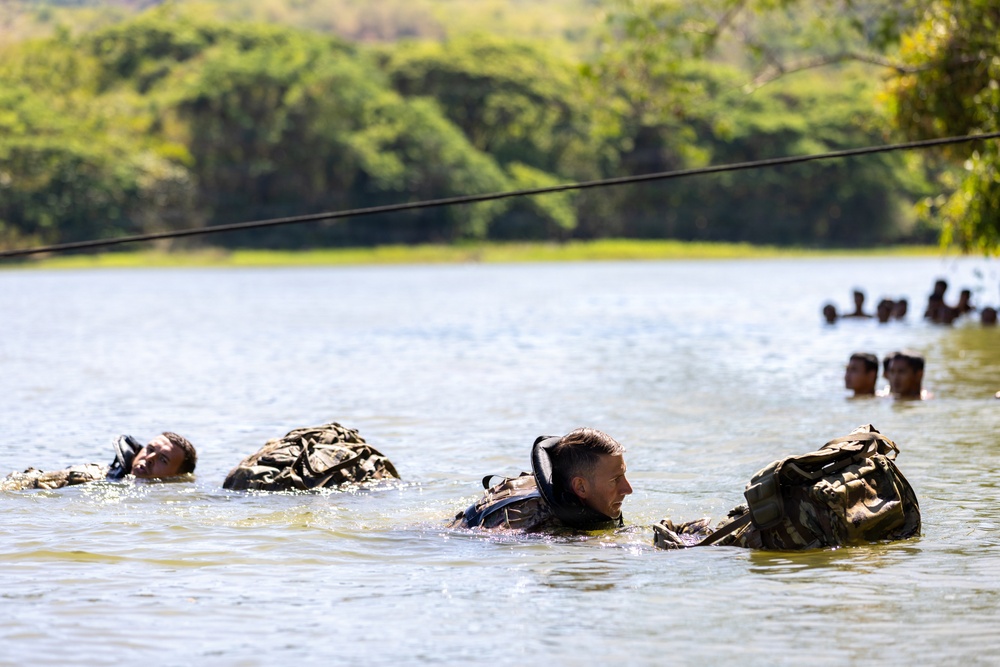 Balikatan 2026: U.S Soldiers,Armed Forces of the Philippines Special Forces soldiers ruck rafting in jungle school
