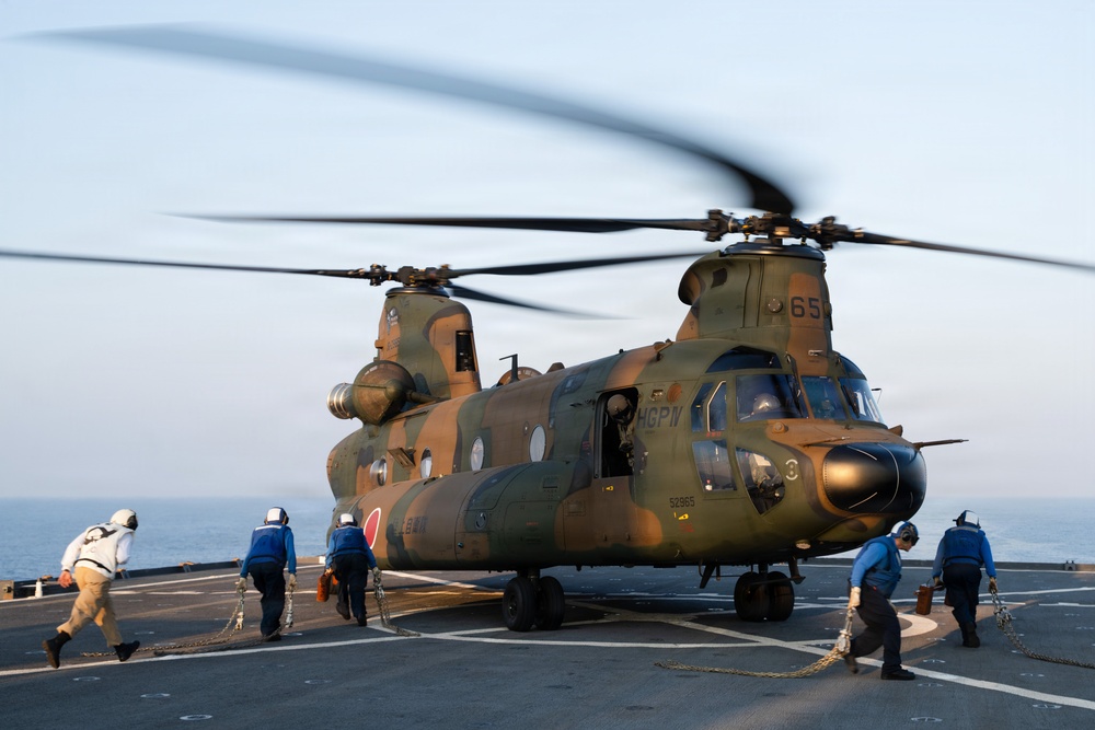 Balikatan 2026: Task Force Ashland participates in deck landing quals with
JMSDF