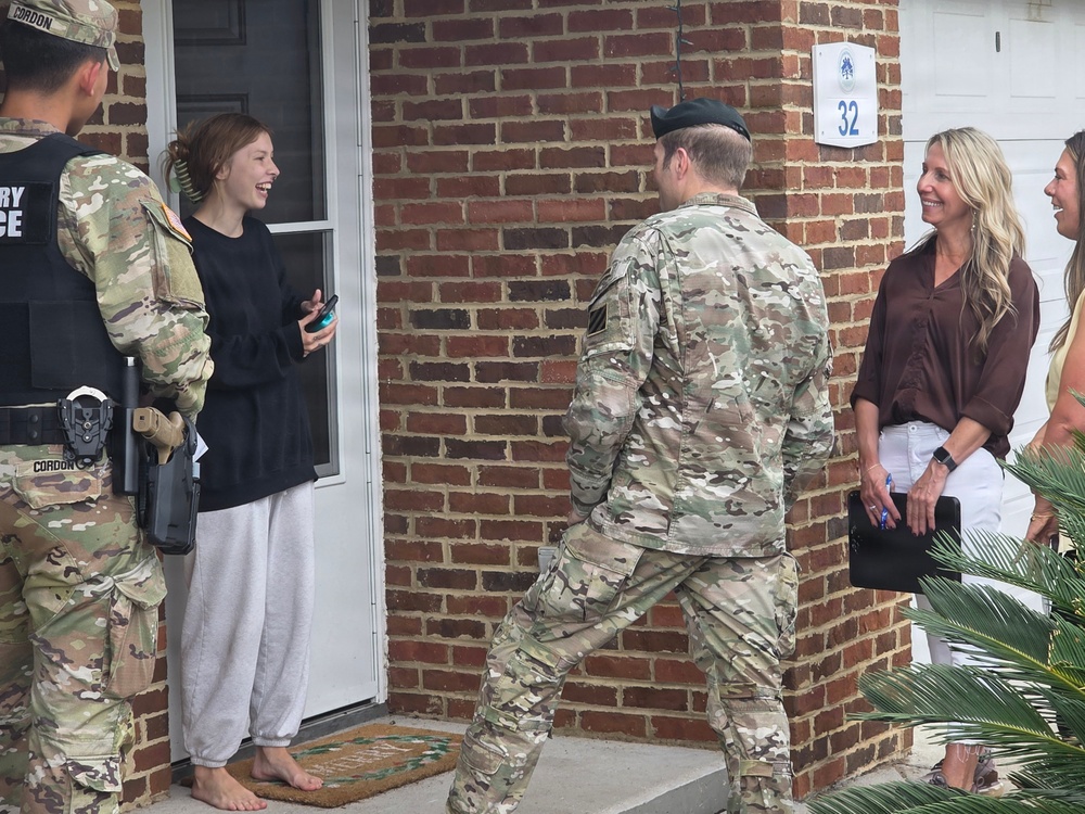 Hunter Army Airfield Command Team Connects with Residents During Walking Town Hall