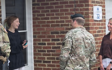 Hunter Army Airfield Command Team Connects with Residents During Walking Town Hall