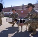 U.S. Soldiers of the NATO Forward Land Forces Battle Group-Poland award Chico the dog