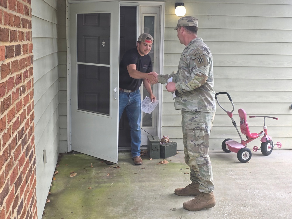 Hunter Army Airfield Command Team Connects with Residents During Walking Town Hall