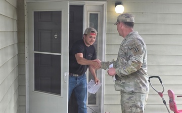 Hunter Army Airfield Command Team Connects with Residents During Walking Town Hall