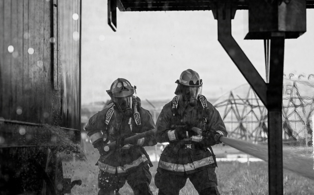 Through the smoke: 52nd CES live-burn training