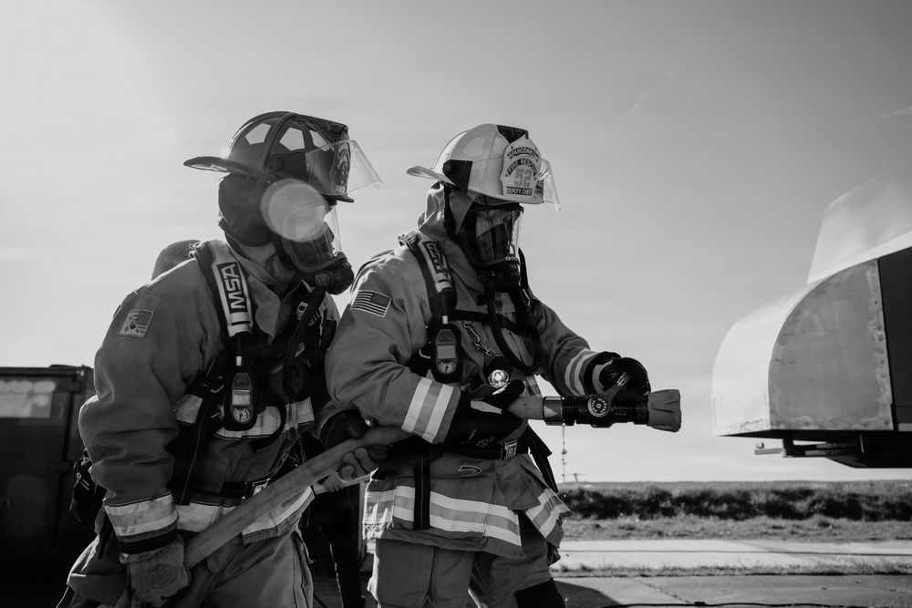 Through the smoke: 52nd CES live-burn training