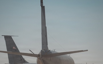 Refueling Squadron performs FOD walk and alarm drills