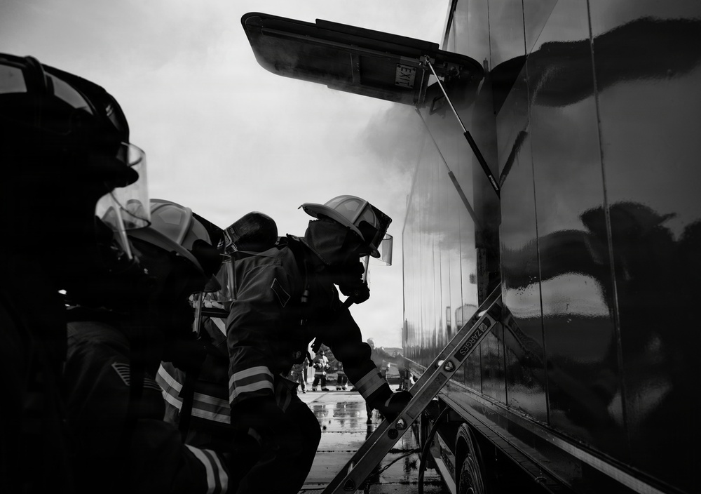 Through the smoke: 52nd CES live-burn training