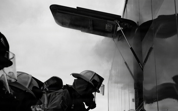 Through the smoke: 52nd CES live-burn training