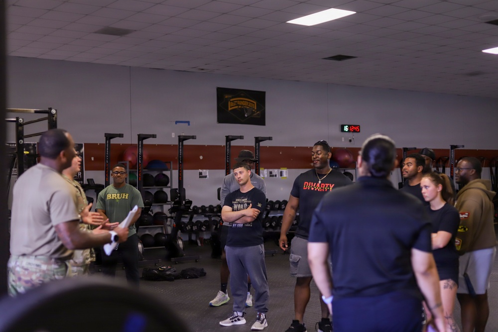 Lifting weights, lifting morale